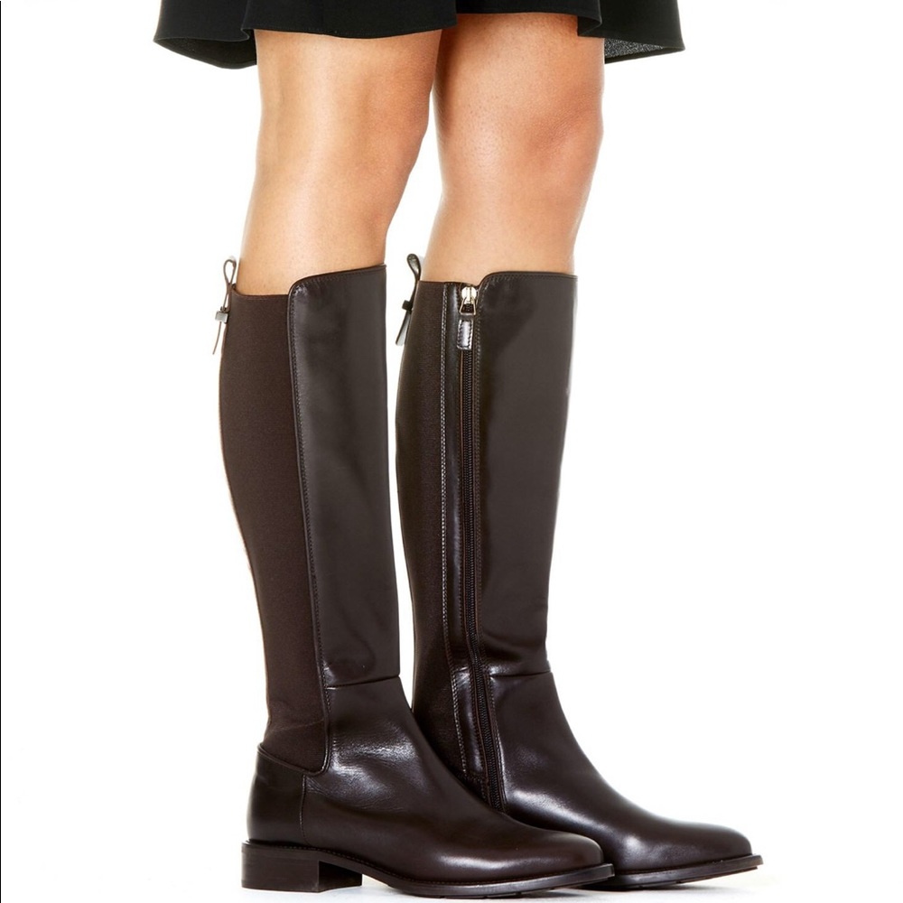 NWOB Aquatalia Nastia tall riding boots, Espresso